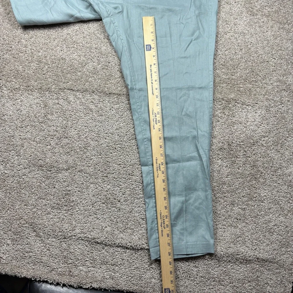 Dandy Del Mar Brisa Linen Pant Abalone Blue Green Mens XL Elastic Drawstring